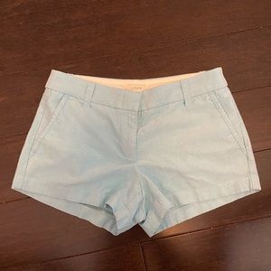 J. Crew Factory City Fit Shorts in light blue